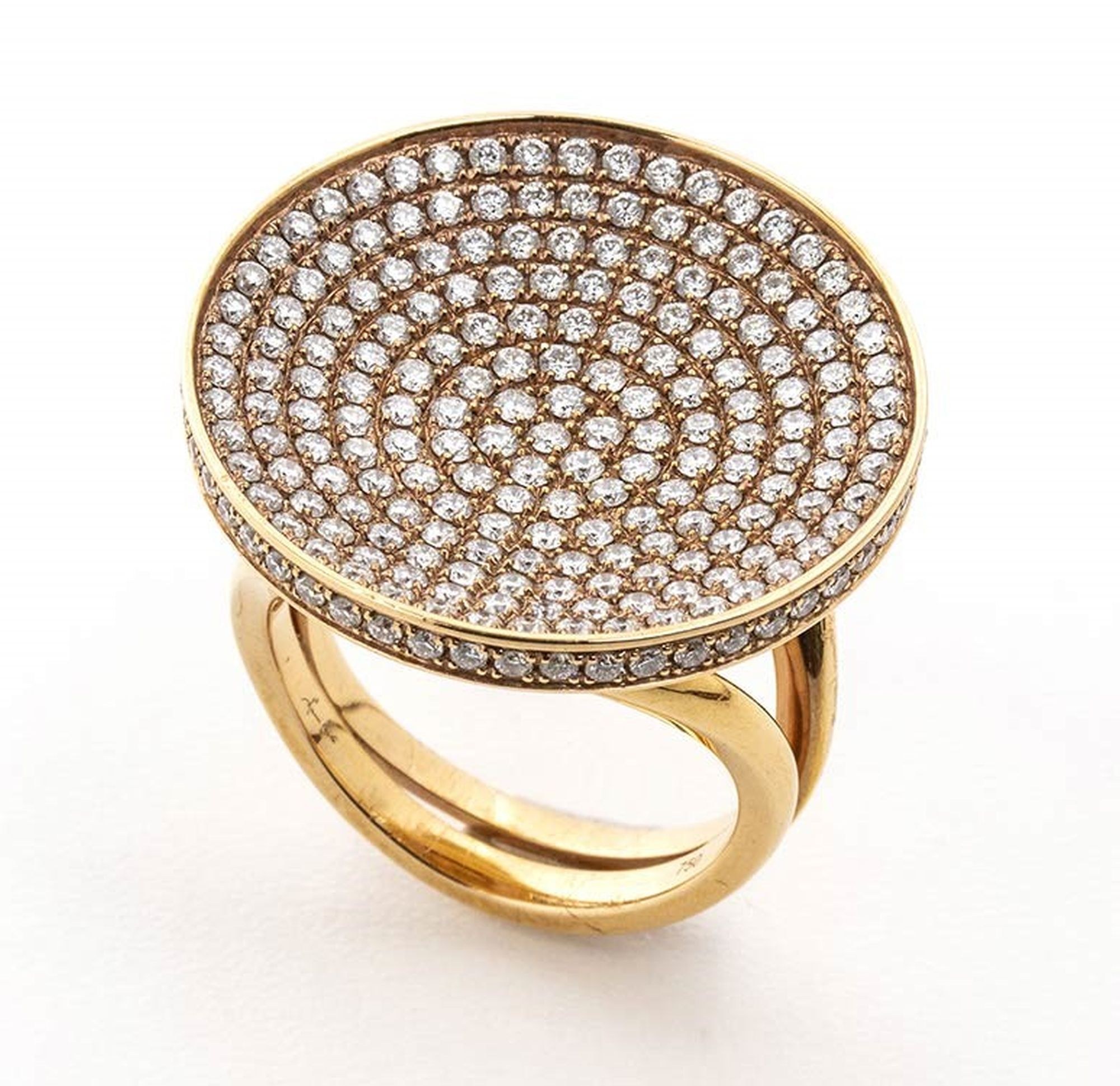 GIAANI CARITA Gold and diamonds ring Aukcja internetowa