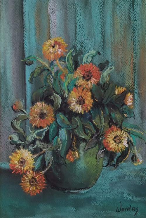 Kwiaty w zielonym wazonie, 2008, Urszula Wardas