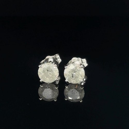05 GR ER40111, KOLCZYKI Z BIAŁEGO ZŁOTA Z DIAMENTAMI 1