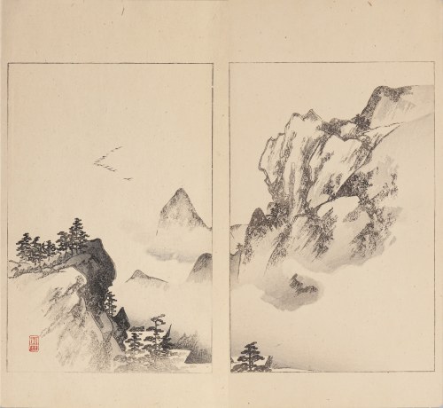 Klucz żurawi, Tokio, 1890, Watanabe Seitei