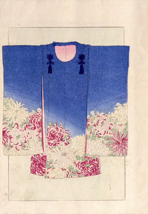 Watanabe Takijirō, Kimono w kwiaty, Tokio, 1901, Sawa Kyukou