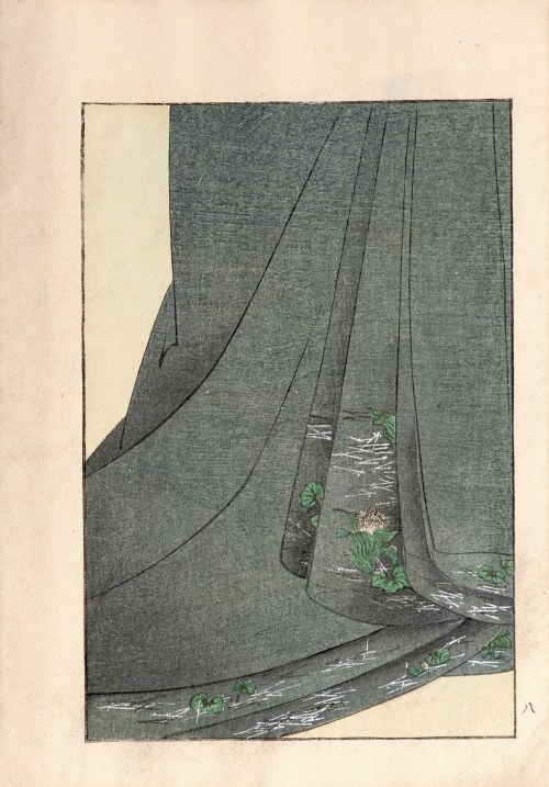 Watanabe Takijirō, Fragment kimona, Tokio, 1901, Sawa Kyukou