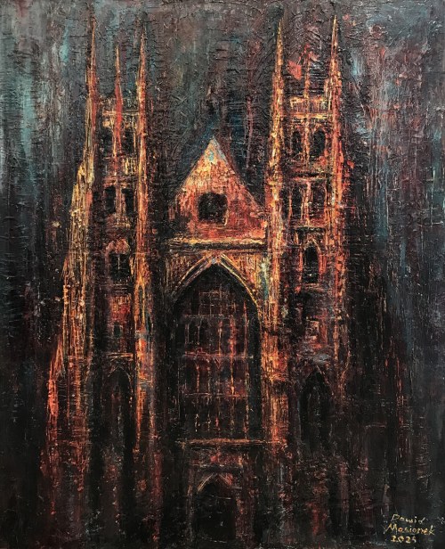 Świecąca w mroku (Katedra Kanterberyjska), 2024, Dawid Masionek