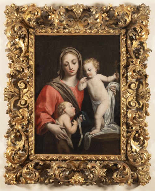 Jacopo Amigoni (1682-1752) Madonna z Dzieciątkiem Jezus i Janem Chrzcicielem, Jacopo Amigoni