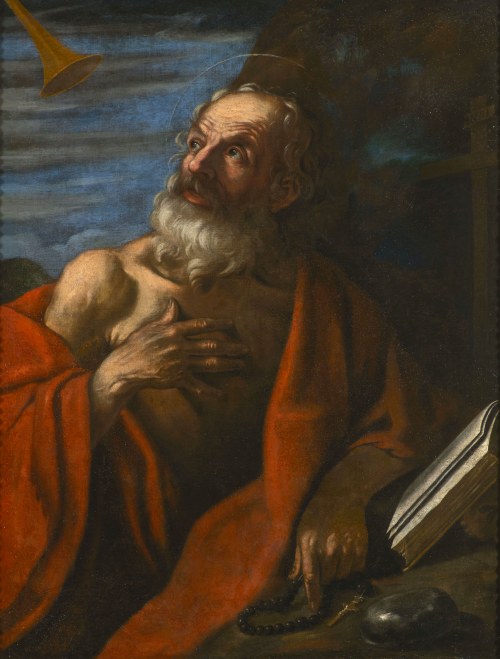 Elisabetta Sirani (8 stycznia 1638 - 28 sierpnia 1665) Święty Jerome słyszy trąby Sądu Ostatecznego, Elisabetta Sirani