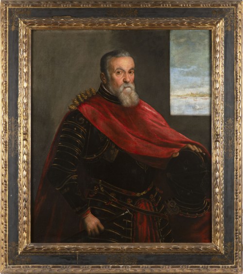 znany również jako Domenico Tintoretto, (1560 - 17 maja 1635), Domenico Robusti, znany również jako Domenico Tintoretto, (1560 - 17 maja 1635) Portret weneckiego dowódcy, Domenico Robusti