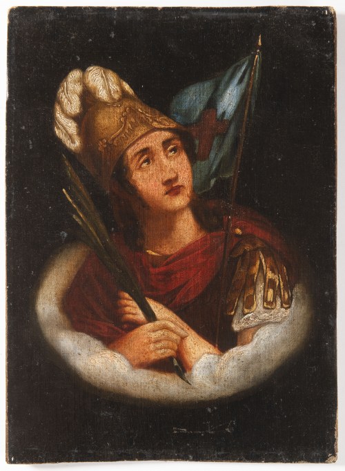 XVIII-wieczny malarz Portret świętego, XVIII-wieczny malarz