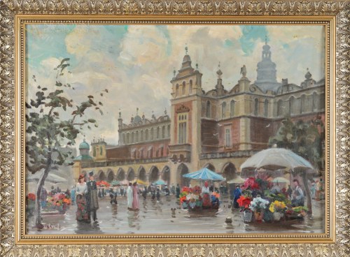 "Rynek Główny w Krakowie", Władysław Serafin