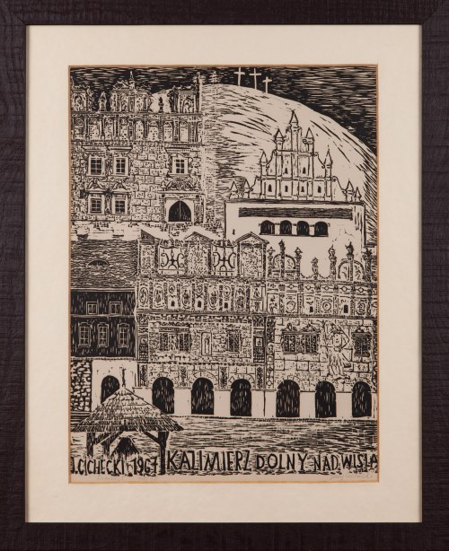 Kazimierz Dolny nad Wisłą, 1967, Jerzy Cichecki (grafik, XX w.)