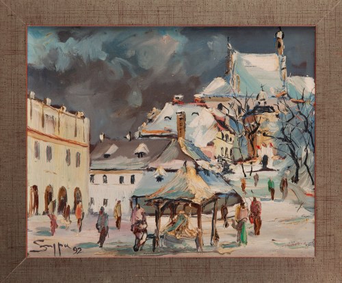 Na rynku w Kazimierzu Dolny, 1992, Lech Szypa