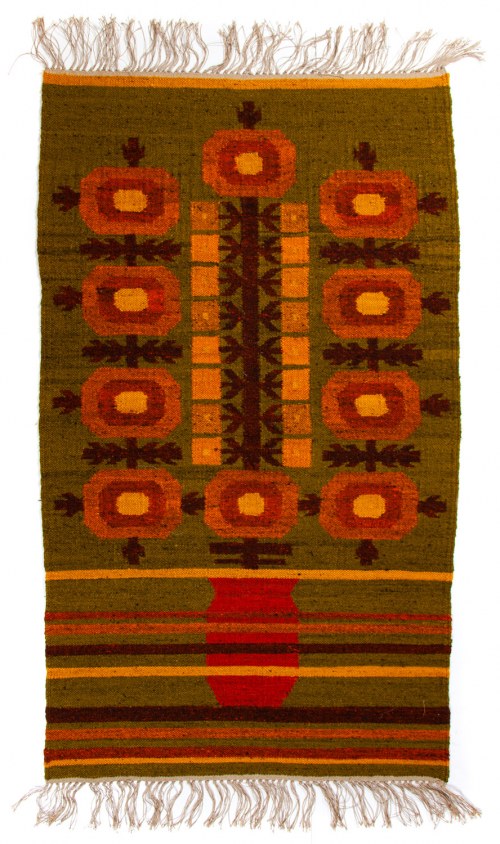 Kilim „RÓŻGA WESELNA”, Zakopiańskie Warsztaty Wzorcowe, Ewa Januszkowska
