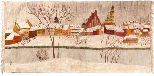 Gobelin „STARE MIASTO ZIMĄ”, Tkactwo Artystyczne, Sylwia Lewandowska