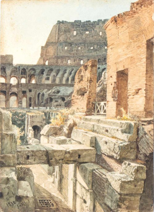 Widok wnętrza Koloseum, Pietro Sassi