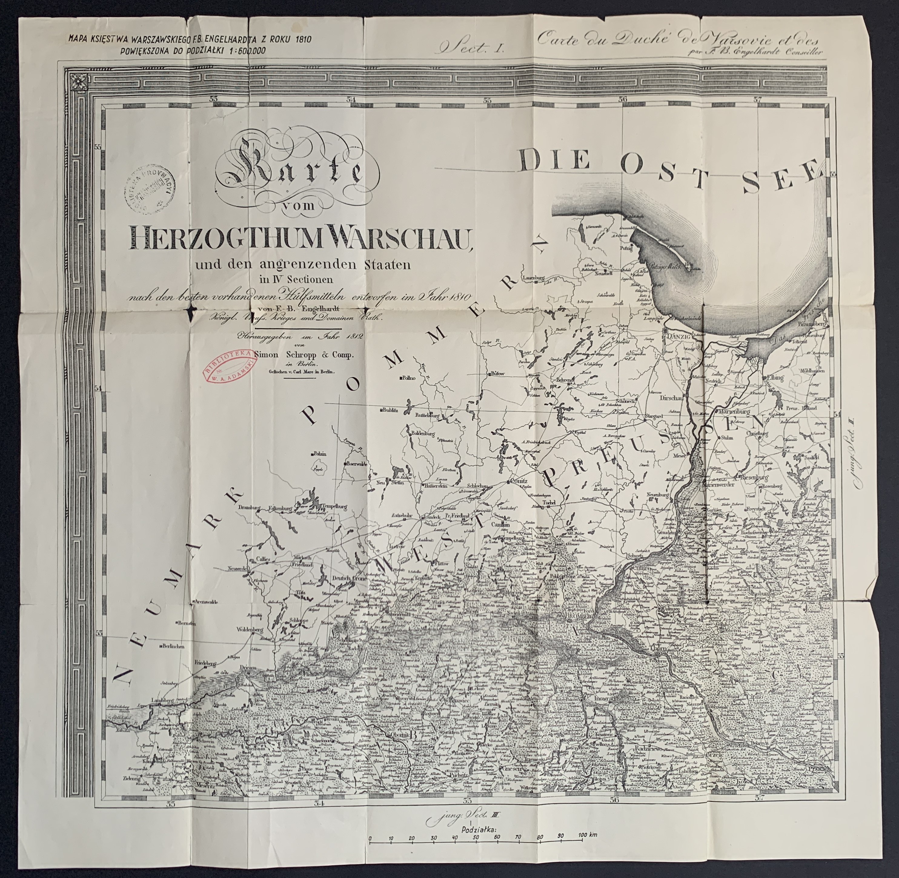 [Krasinski Ordynacy Library Duchy of Warsaw 1810 - copies] Set of 4 ...