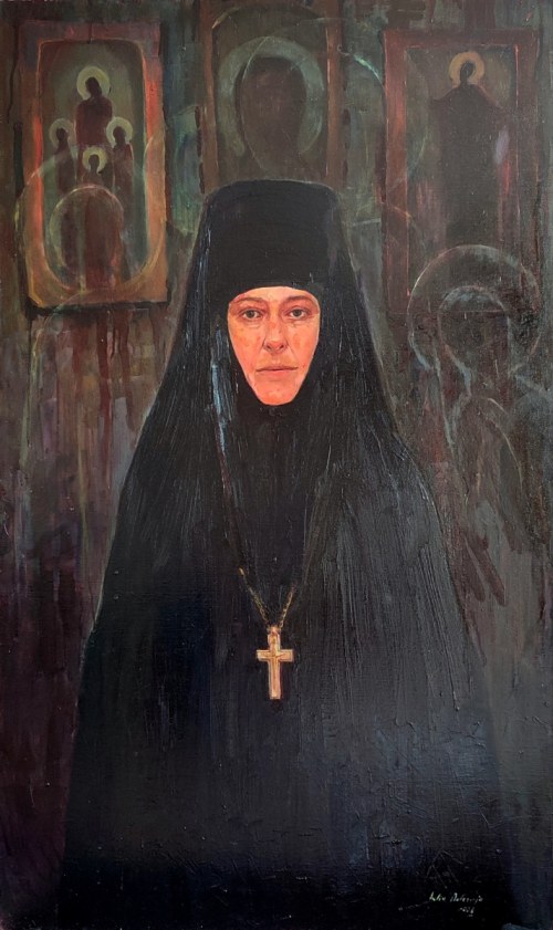 Portret z ikonami, 2021, Julia Detczenja