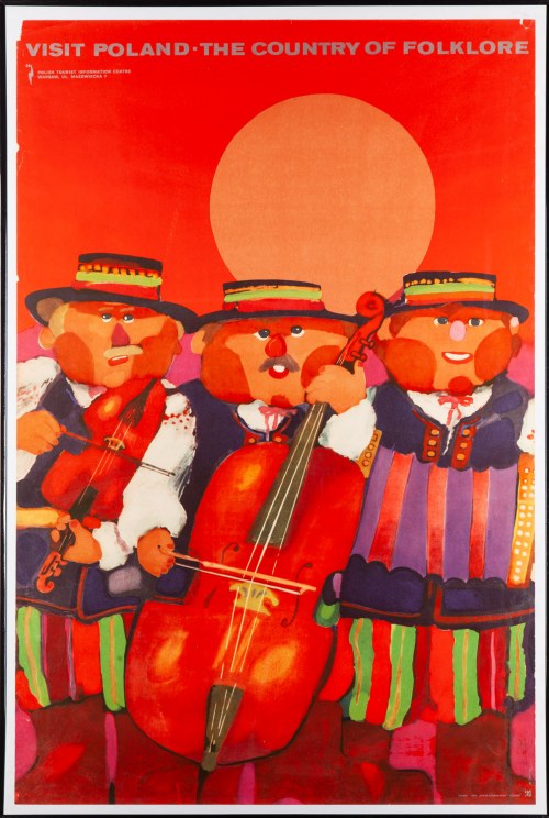 Visit Poland - The Country of Folklore (plakat w oprawie), Marek Mosiński