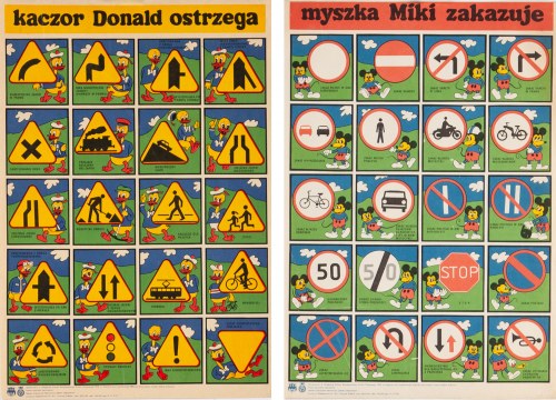 Kaczor Donald ostrzega (Znaki drogowe), 1984, Myszka Miki Zakazuje