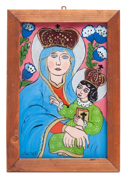 Matka Boska Kochawińska (obraz na szkle), Władysława Poręba