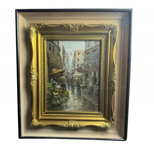 Rynek w Antignano - A. Martucci, Antonio Martucci