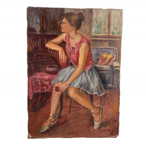 Portret baletnicy, NIEZNANY SYGNATUR