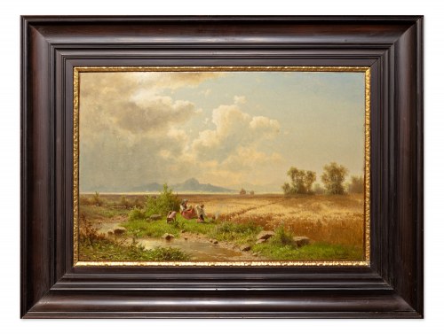 Austria 1836-1900) - Pejzaż koło Breclavia, Adolf Chwala