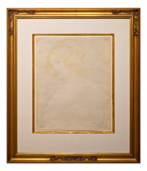 Francja 1860-1939) - Portret dziewczynki, Alfons Mucha