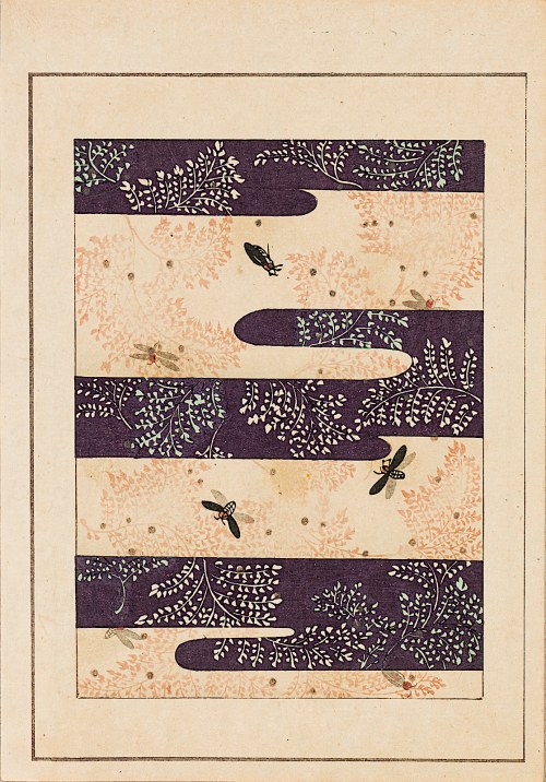 Yamada Naosaburo (1866-1932), Tkanina na kimono, Kioto, 1897, Furuya Kōrin