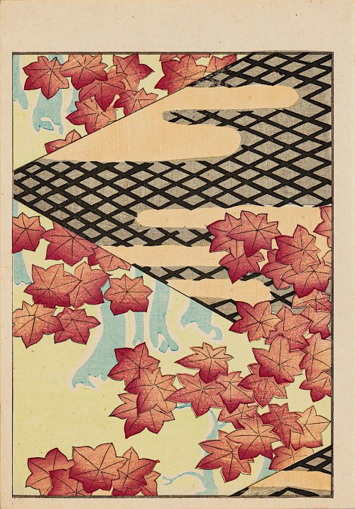 Yamada Naosaburo (1866-1932), Tkanina na kimono, Kioto, 1897, Furuya Kōrin