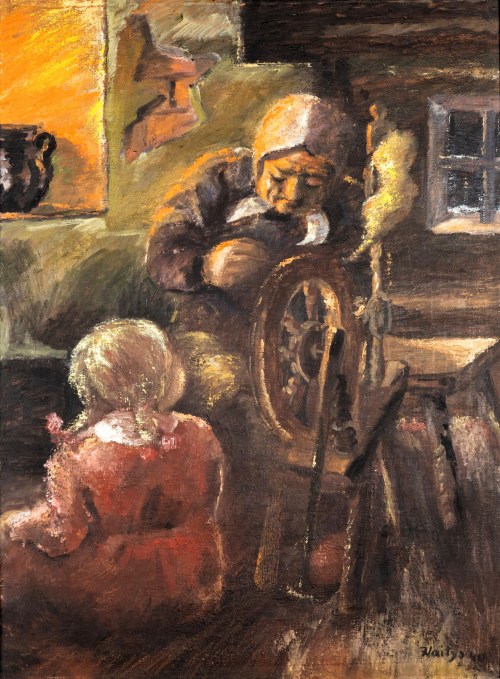 Opowieść babci / Pejzaż (dwustronny), Jonas Vaitys