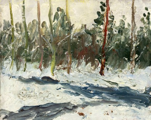 1905-1981), Śnieg w lesie, Leonardas Kazokas