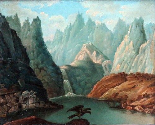 CZARNY STAW POD RYSAMI, ok. 1853, Józef Kalasanty Pajgert