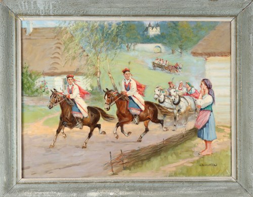 "Orszak weselny pod Krakowem", Władysław Borowicki