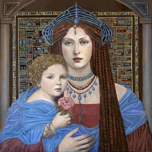 Madonna z Dzieciątkiem, 2024, Grażyna Krzemińska