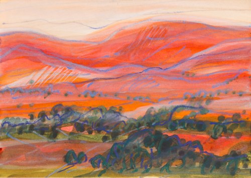 Czerwone wzgórza, 1989, Danuta Makowska