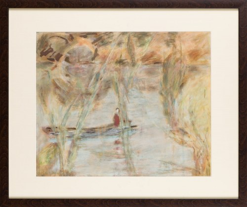 Pejzaż przez szuwary, 1959, Krystyna Łada-Studnicka