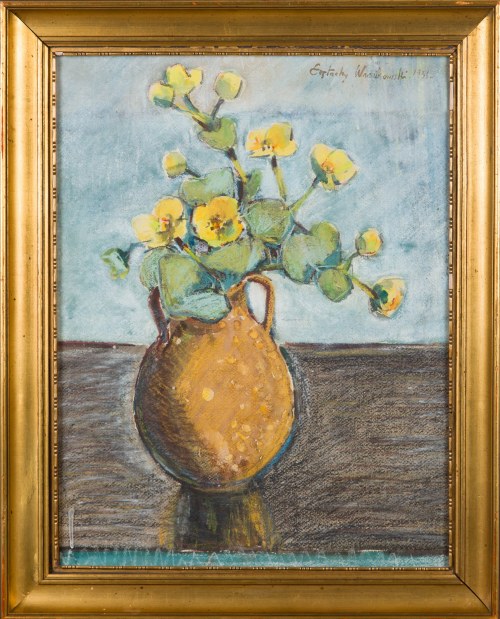 Kaczeńce w wazonie, 1936, Eustachy Wasilkowski
