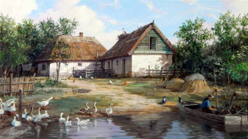 Wiejska zagroda, 2022, Walery Czernienko