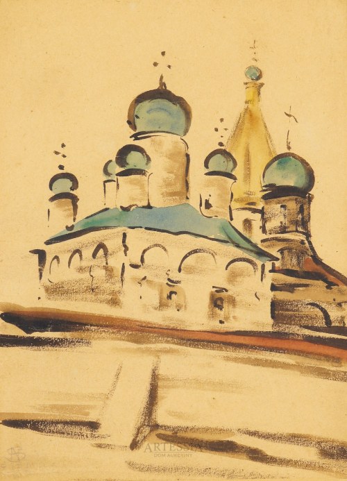 Cerkiew, z cyklu: Stara Rosja, 1921, Stanisław Noakowski