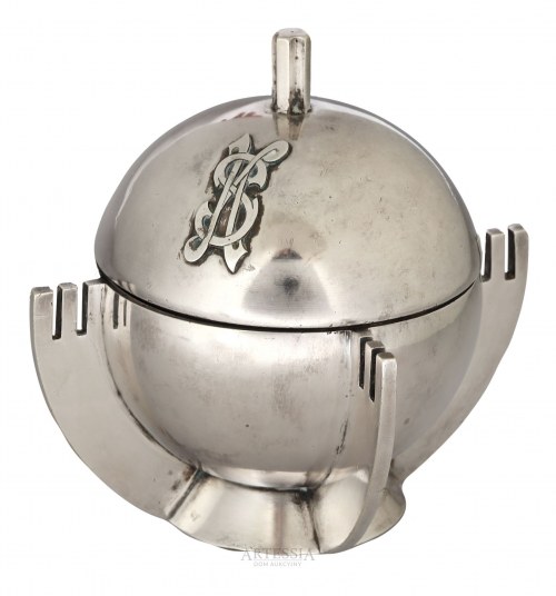Fabryka Wyrobów Srebrnych i Platerowanych Józefa Frageta, Warszawa, Cukiernica "Jabłko królewskie", l. 30. XX w., Julia Keilowa