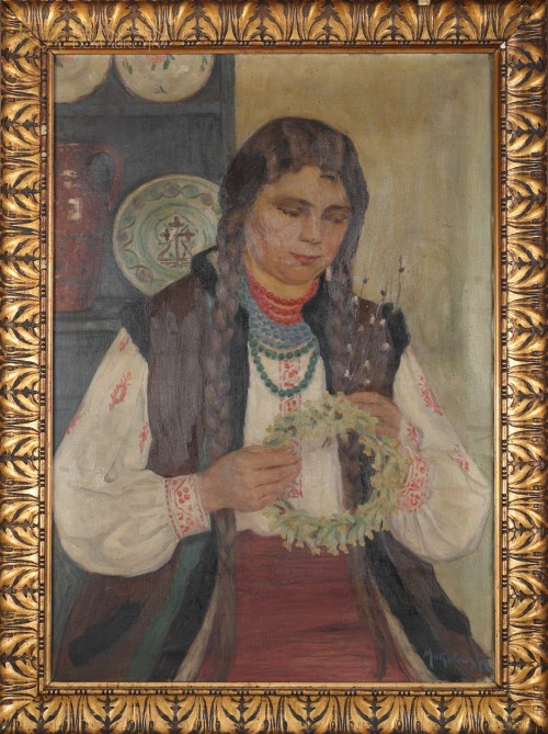 "Hucułka z wiankiem", Teodora Mukułowska