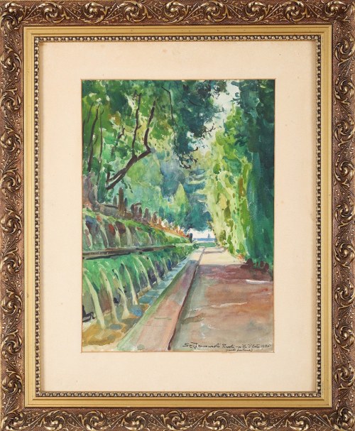 "Cento Fontane w ogrodach Villa d'Este w Tivoli", Stanisław Janowski