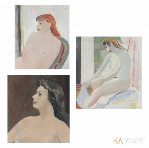 "Odsłony kobiecości" (zestaw trzech prac), Janusz Maria Brzeski