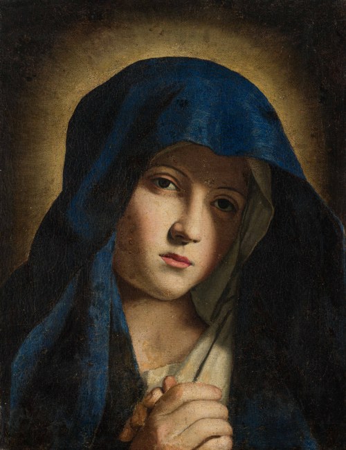 zwanego Sassoferrato: Modląca się Madonna, Naśladowca Giovanniego Battisty Salviego