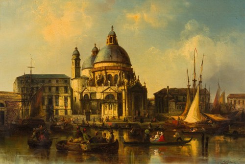 Blick auf Santa Maria della Salute, Josef C. B. Püttner