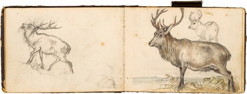 Hirschen, Figuren und Landschaften (34 Blatt), Heinrich