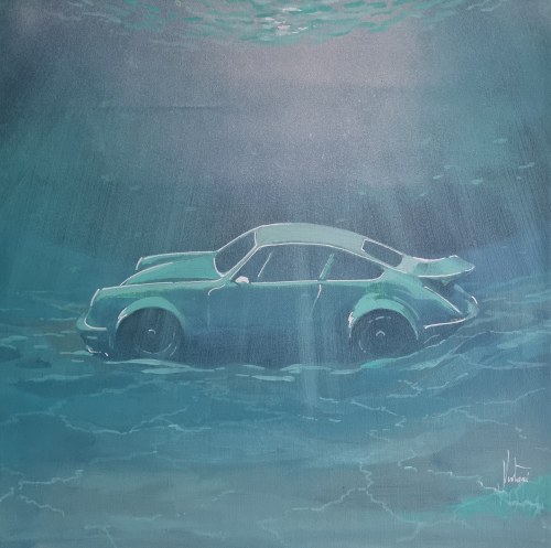 Zanurzona ikona ( Porsche 911 ), 2023, Ugo Vistosi