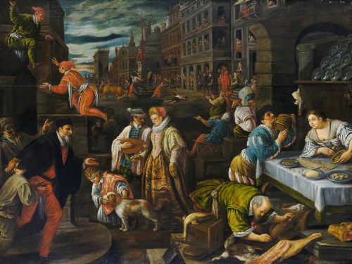 Bassano del Grappa 1549 - 1592 Wenecja, Rynek w Wenecji, Francesco Bassano Młodszy