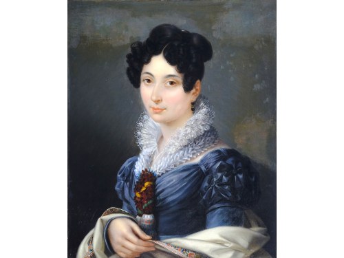 Paryż 1735 - 1784 Paryż, Portret szlachcianki, Nicolas Bernard Lépicié