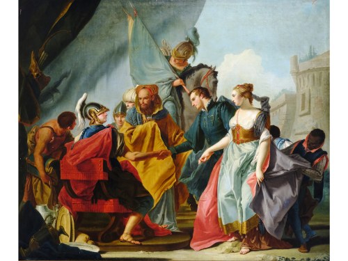 Mazzurega Fumane 1723 - 1787 Werona, przypisywane, Miłosierdzie Scypiona, Francesco Lorenzi