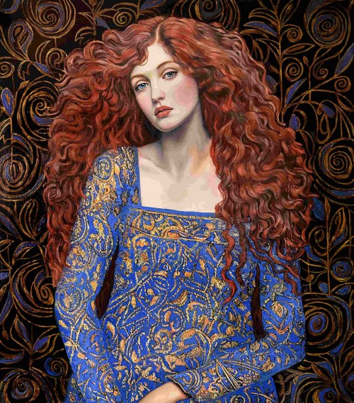 Red-haired beauty, 2024, Grażyna Krzemińska